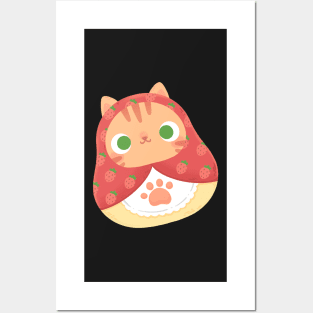 matryoshka cat doll Posters and Art